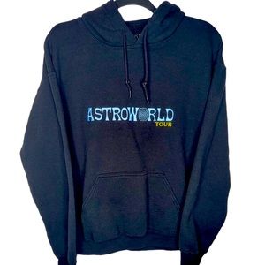 Astroworld Black Hoodie from Travis Scott Concert Merch in Men Size Medium